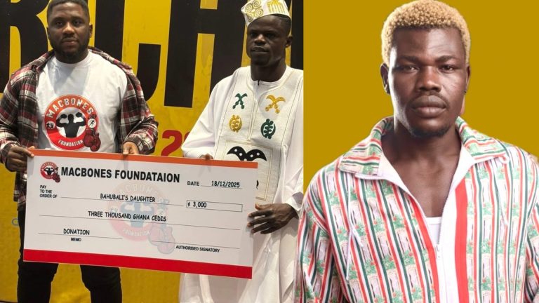 Freezy Macbones Donates GHC3,000 to Late Boxer Bahubali’s Daughter