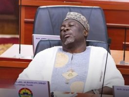 Ayawaso East MP Baba Jamal Caught Sleeping Moments After Swearing-In in Parliament