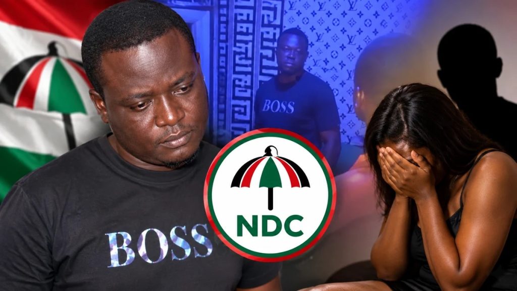 NDC youth organizer faces controversy over alleged intimate encounter involving another organizer’s wife.