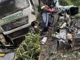 Four Dead in Toyota Voxy–MAN Trailer Crash at Anyinasin Junction