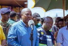 Mahama Visits Flood-Hit Hohoe, Donates Relief Items