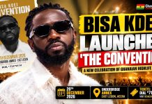 Bisa Kdei’s ‘The Convention’ Set for Accra on December 20, 2026