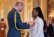 Michelle Agyemang Receives MBE at Windsor Castle